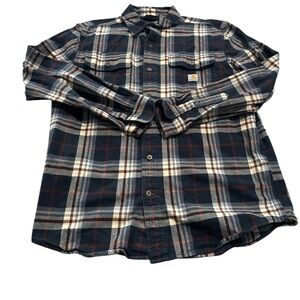 Carhartt Men Multicolor Long Sleeve Plaid Button Down Shirt